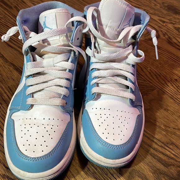 light blue air jordan 1 high tops - Picture 7 of 7
